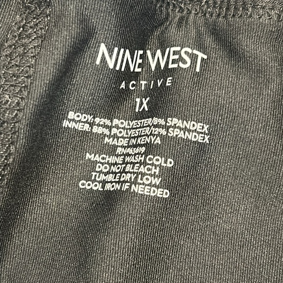 Nine West Active Women’s Black Athletic Skirt Skort w/ Built-In Shorts / Size 1X - Picture 6 of 6